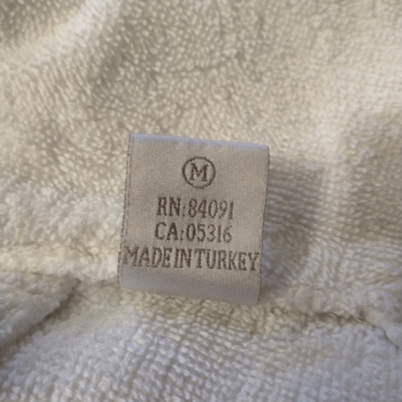 100% Plush Thick Cotton Terry 16 oz Robe and Slippers Set - Picture 12 of 14